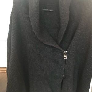 All saints wool zip cardigan